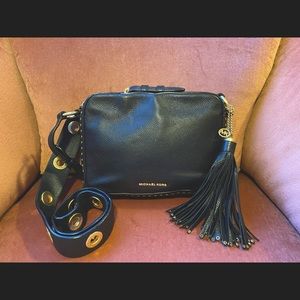 Michael Kors Grommet Brooklyn Black Crossbody Bag